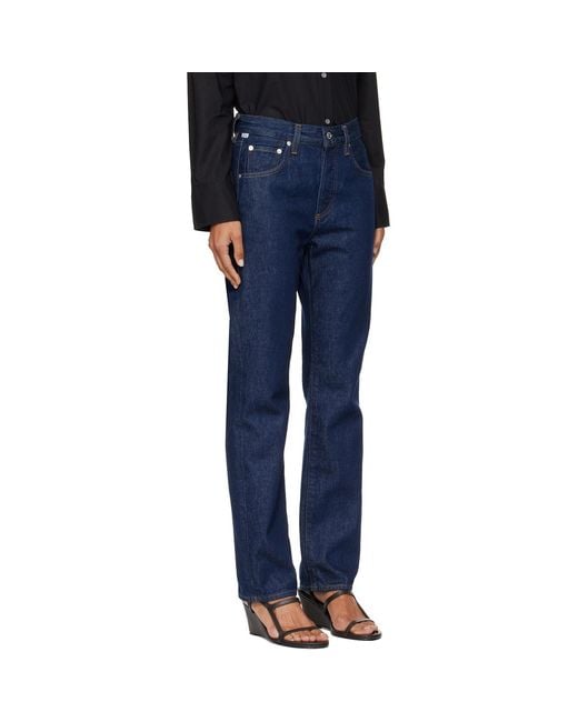 Citizens of Humanity Blue 90S High Rise Straight Jeans