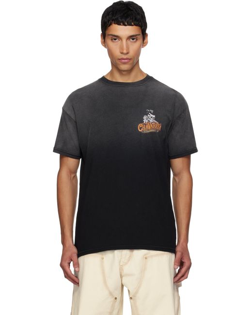 Willy Chavarria Black 'Chavarria' Pomade Easy T-Shirt for men