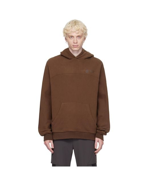 Uncertain Factor Brown Linebacker Hoodie for men