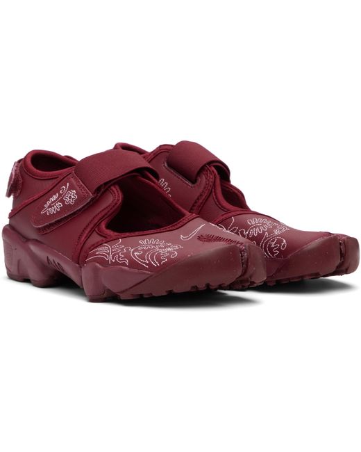 Baskets Air Rift Bourgogne En Cuir Nike en coloris Red