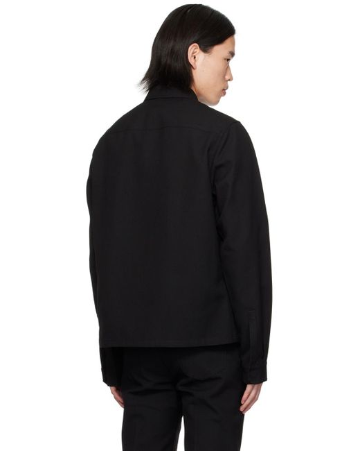 Chemise écourtée noire - bonotto Rick Owens pour homme en coloris Black
