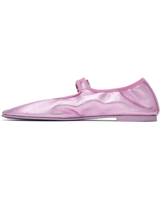 Ballerines De Style Charles Ix Roses À Col Élastique Sandy Liang en coloris Black