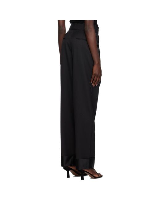 Christopher Esber Black Pegged Trousers