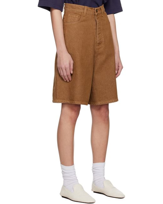 J.W. Anderson Natural Aged Denim Shorts