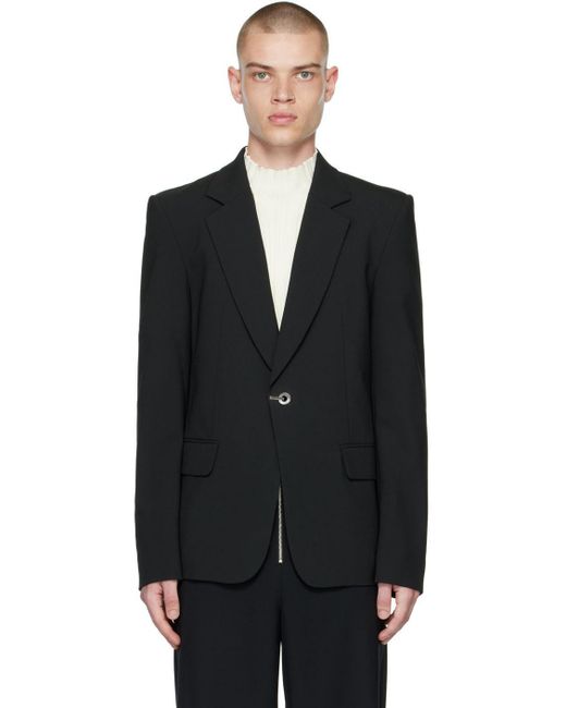Dion Lee Synthetic Black Rib Back Harness Blazer for Men - Save 58% | Lyst