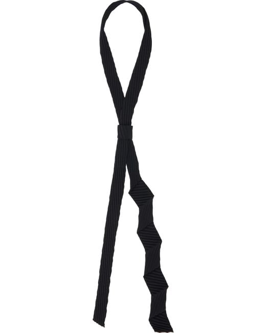 【公式】 Plissé Homme Issey Lyst | Men for Black in Tie Zigzag Miyake 小物