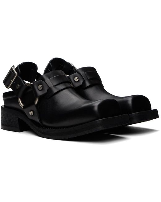 Acne Black Harness Loafers