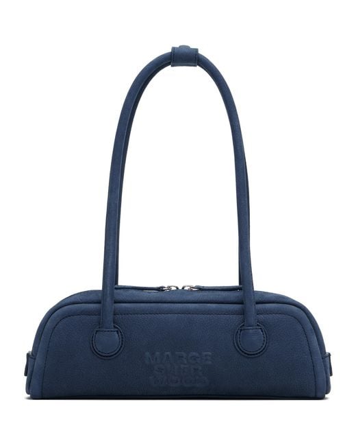 MARGE SHERWOOD Blue Soft Boston Ew Mini Bag