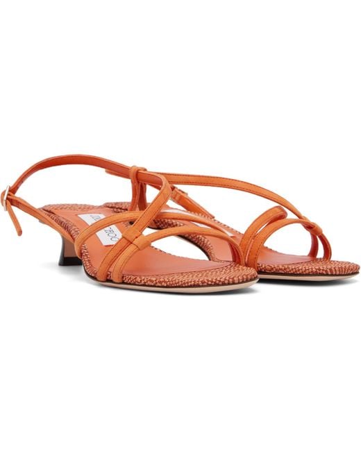 Jimmy Choo Pink Farris 35 Heeled Sandals