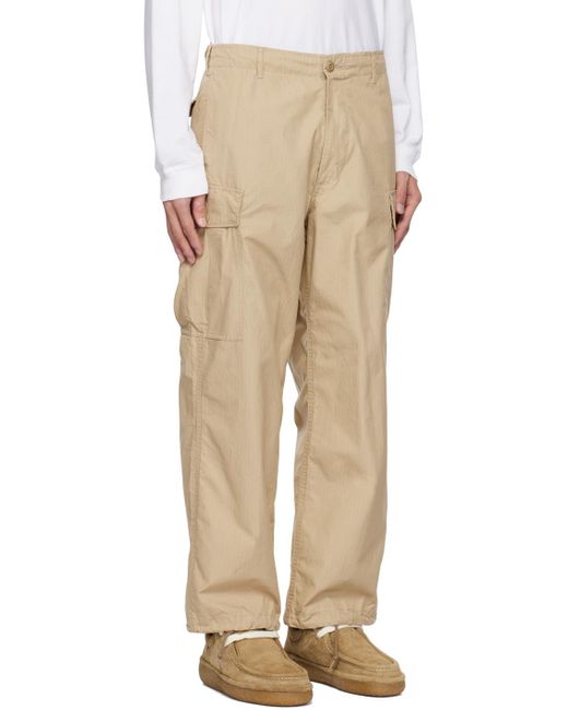 Beams Plus Natural 6-pocket Cargo Pants for men
