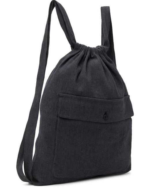 Jan Jan Van Essche Black O-Project Backpack for men