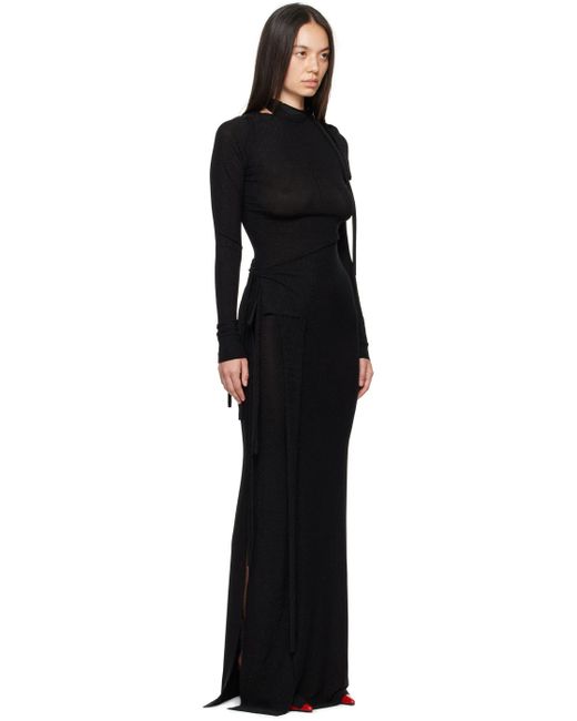OTTOLINGER Deconstructed Maxi Dress in Black | Lyst