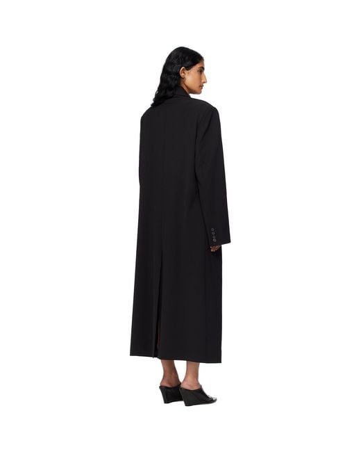 Jean Paul Gaultier Black Double Layer Body Detail Coat