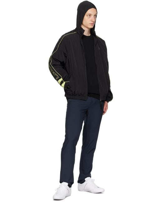 Lacoste Black Contrast Jacket for men