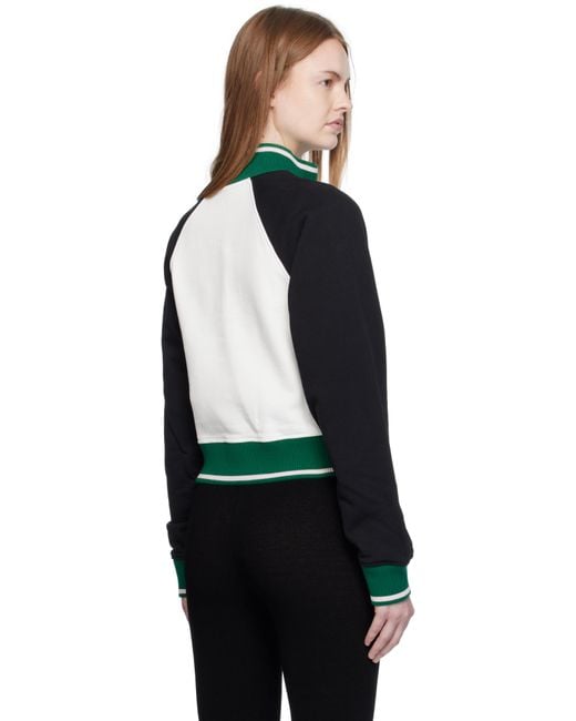 Casablanca Blue Quarter Zip Colorblock Sweatshirt