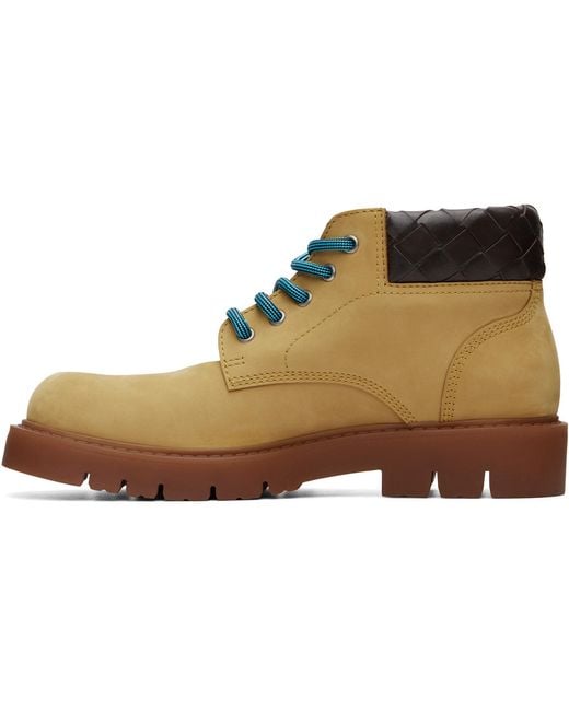 Bottega Veneta Brown Haddock Cropped Boots for men