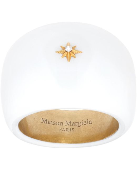 Maison Margiela White Signet Ring