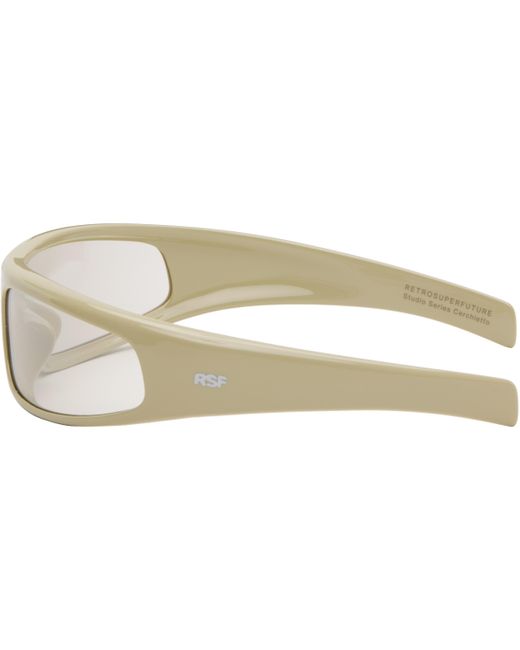 Lunettes De Soleil Cerchietto Blanc Cassé Retrosuperfuture pour homme en coloris Black