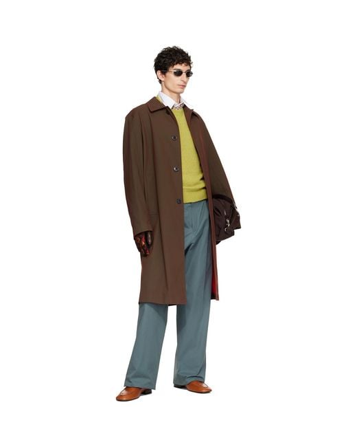 Dries Van Noten Multicolor Cotton Coat for men