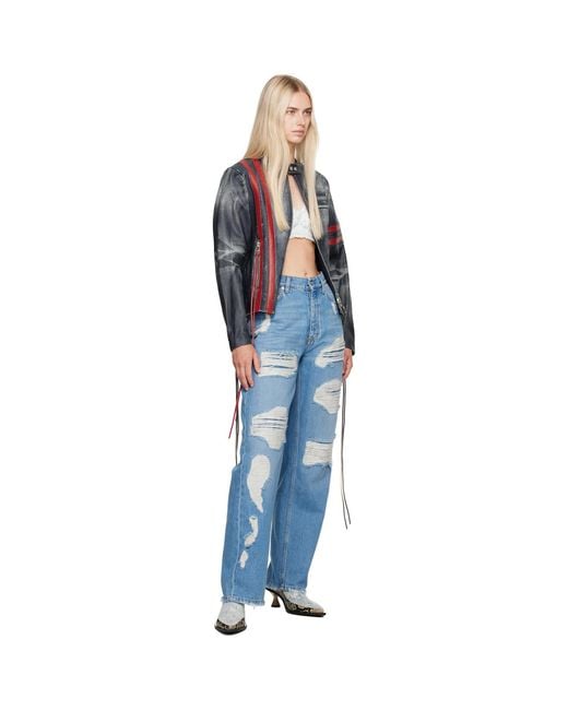 Eytys Blue Arie Denim Tank Top