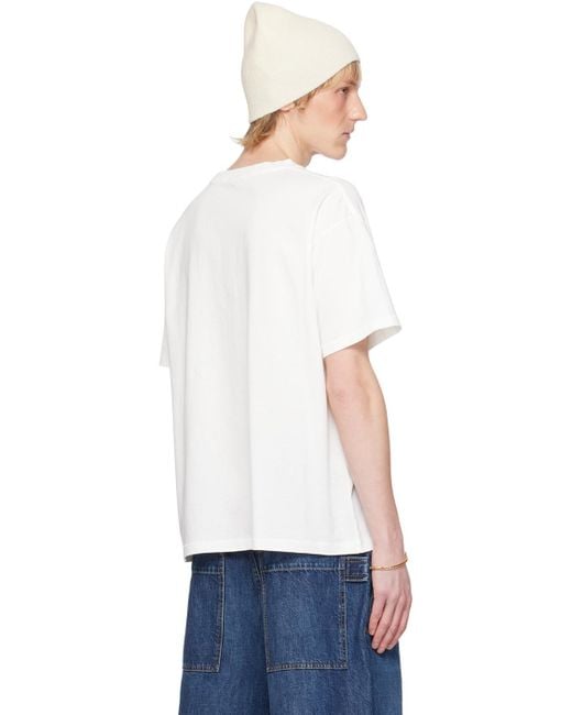 Bode White Landmark T-Shirt for men