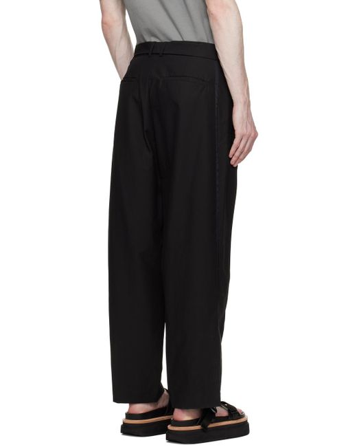 Rito Structure Black Combined Trousers for men