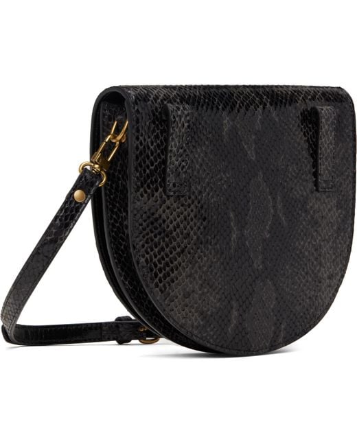 ＜Vivienne Westwood＞Saddle クロスボディバッグ ブラック Black Saddle Crossbody Bag by Vivienne Westwood on Sale