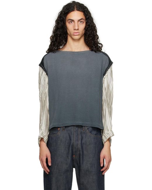 Maison Margiela Black Décortiqué Long Sleeve T-Shirt for men