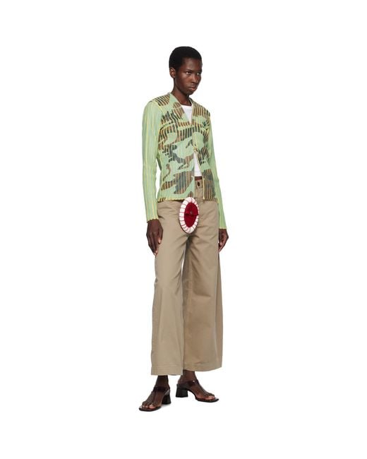 Stanley Raffington Green Plated Knit Jacket