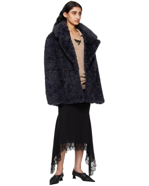 Stella McCartney Black Short Faux-shearling Jacket