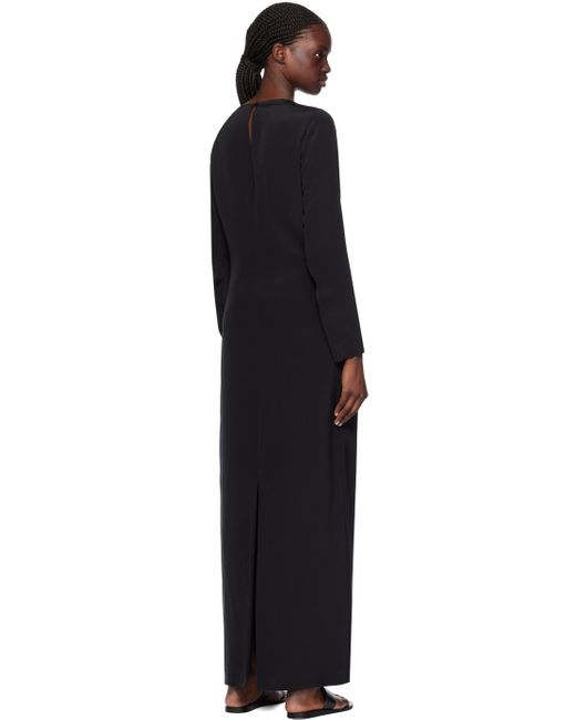 Robe longue abelun noire La Collection en coloris Black