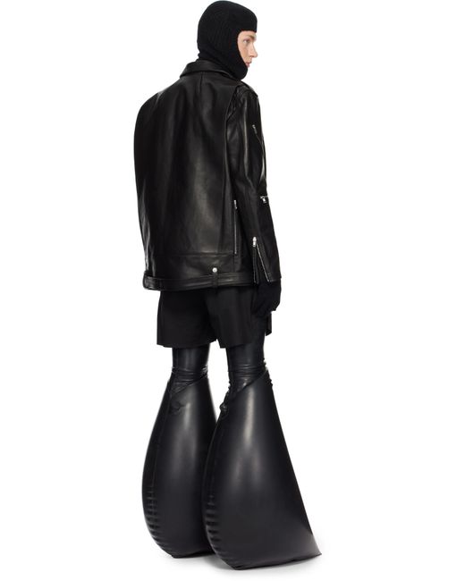 Rick Owens Black Porterville Jumbo Bauhaus Stooges Leather Jacket for men