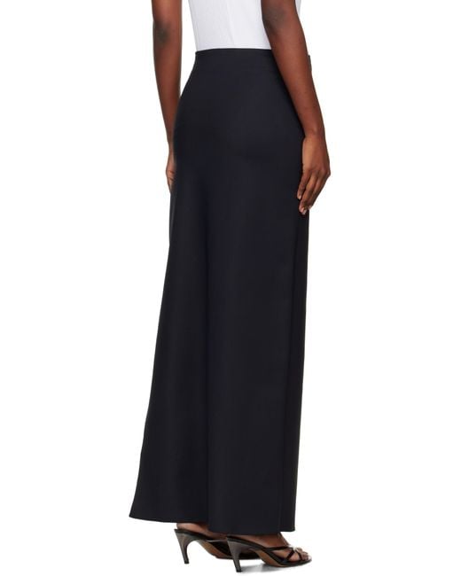 Coperni Black Garter Belt Maxi Skirt