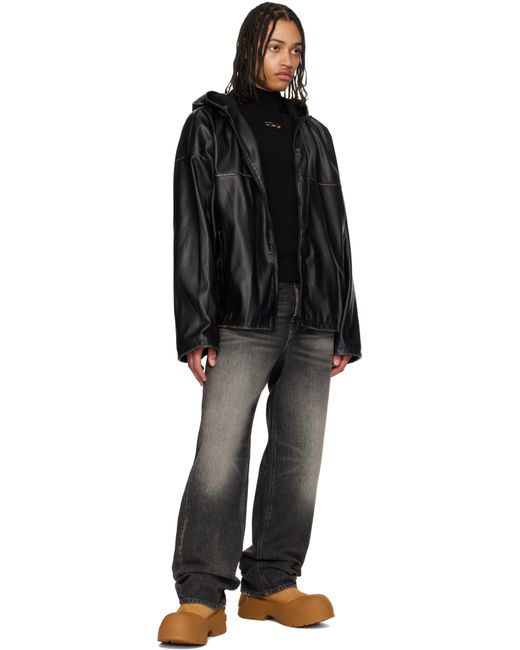 メンズ DIESEL タン D-Donald Montone チェルシーブーツ Black