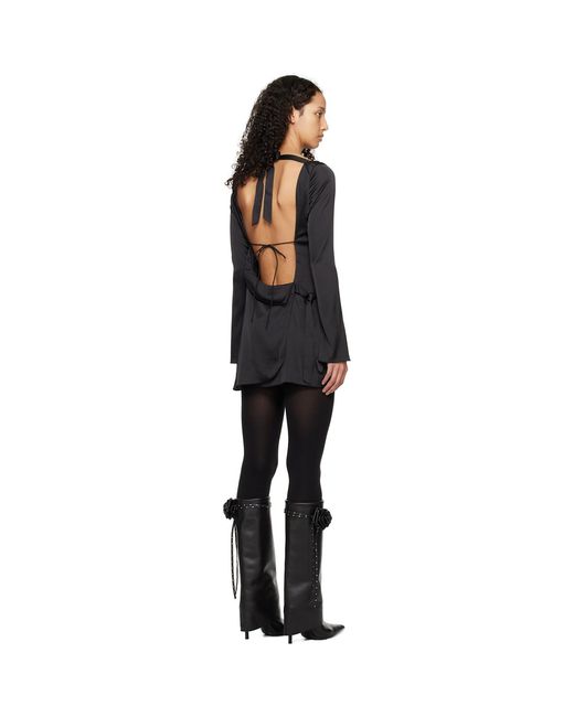 GUIZIO Black Lleo Minidress