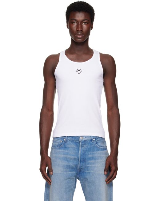 MARINE SERRE Multicolor Organic Cotton Rib Tank Top for men