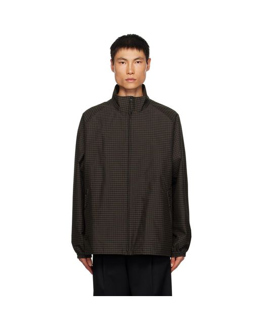 Ssstein Black Check Jacket for men