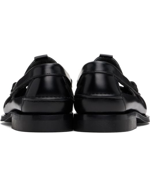 Hereu Black Gallo Loafers for men