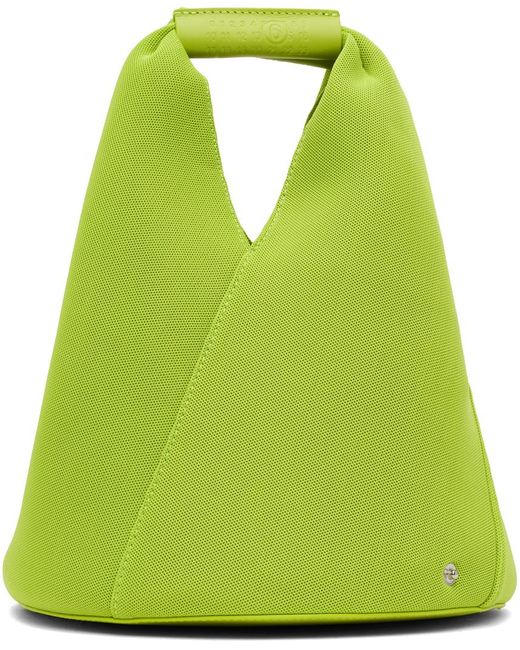 Sac seau vert à panneaux triangulaires MM6 by Maison Martin Margiela en coloris Green