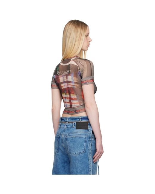 OTTOLINGER Blue Mesh T-shirt