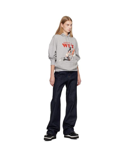 Stella McCartney Gray Jeff Koons Edition 'Slippery When Wet' Hoodie
