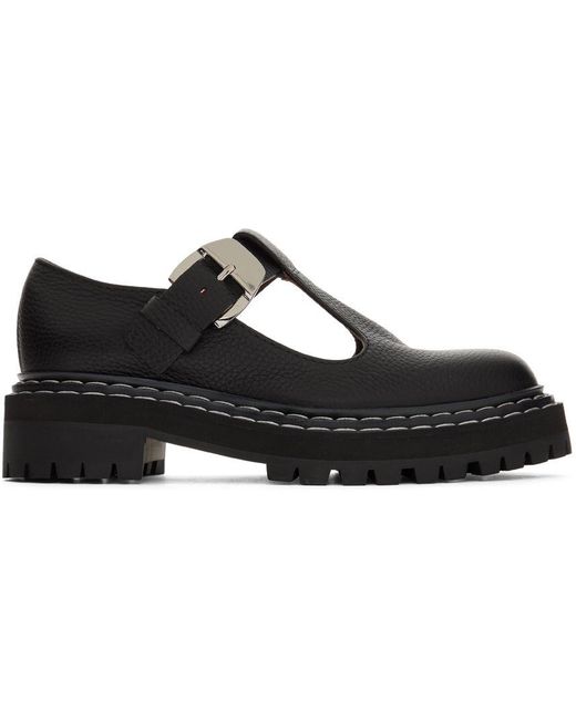 Proenza Schouler Leather Mary Jane Oxfords in Black | Lyst