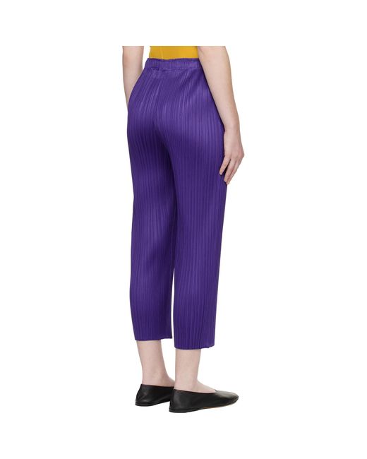Pleats Please Issey Miyake Purple Monthly Colors November Trousers