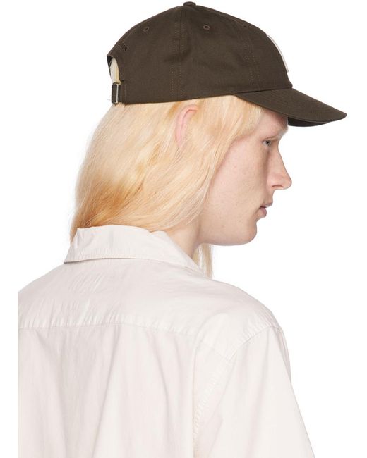 Norse Projects Pink Brown Felt N Twill Sports Cap for men