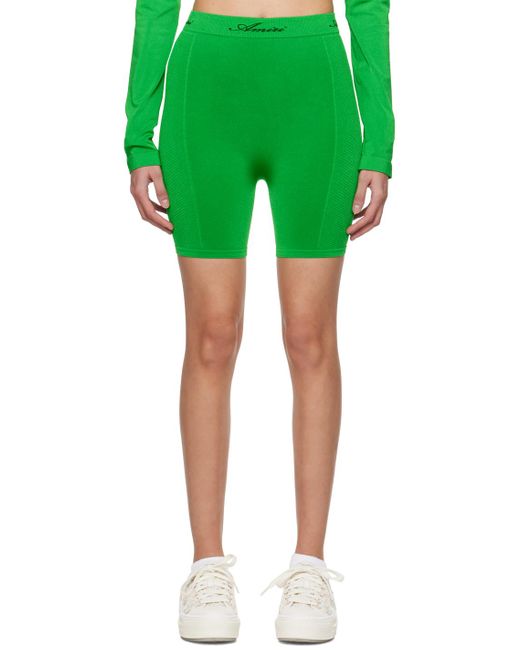 Amiri Green Jacquard Shorts