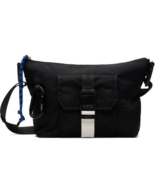 A.P.C. Black Trek Bum Bag for men