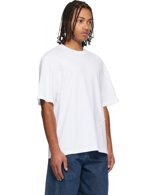 Jacquemus White 'Le T-Shirt J Mc' T-Shirt for men