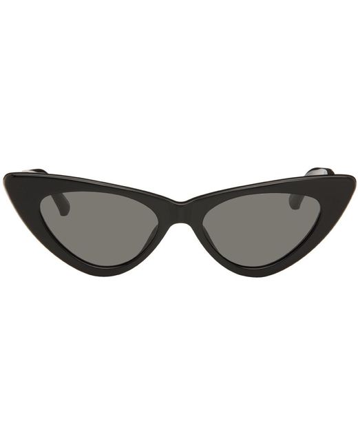 The Attico Black Linda Farrow Edition Dora Sunglasses