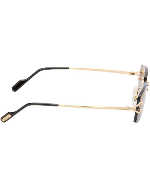 Cartier Black Classic C Motif Sunglasses for men