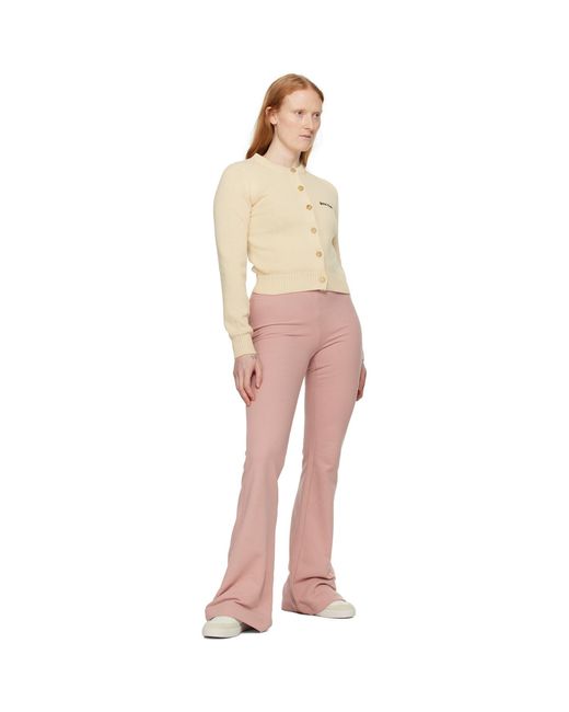 Palm Angels Pink Flared Lounge Pants